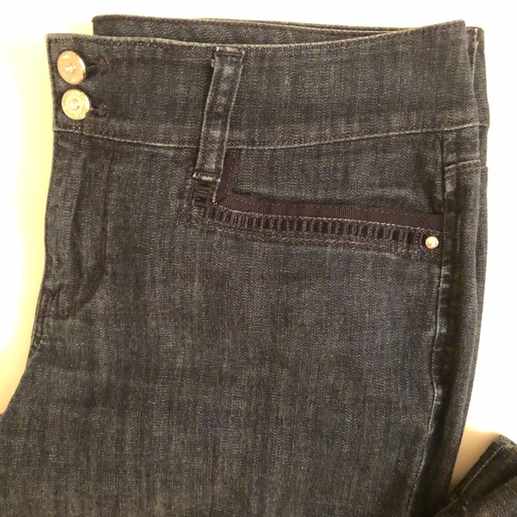 White House Black Market Blanc Sz 4R Trousers - Picture 6 of 9